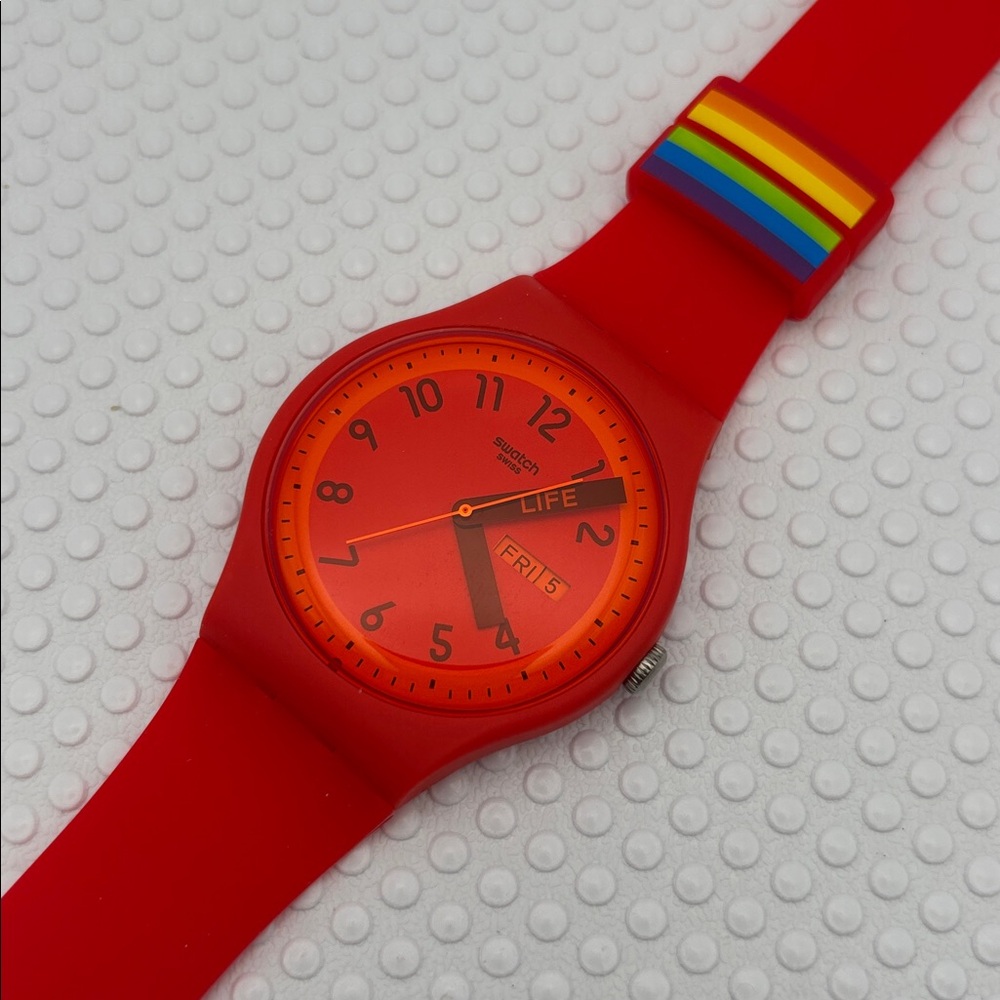 Swatch Watch - SO29R705 - PROUDLY RED